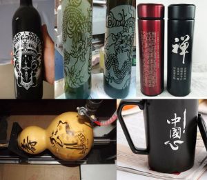乌兰察布兴和县酒瓶葫芦工艺品激光雕刻机